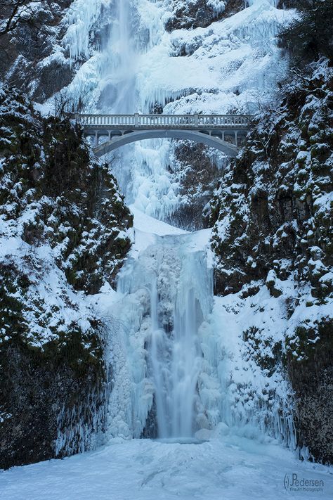 Frozen Multnomah - Remember This? I know, I know, we should be doing our Spring dance and welcoming in the good weather. But with all this rain, it's made me look at some shots from the freeze this past winter Multnomah Falls Oregon, Good Scenery, Oregon Winter, Oregon Landscape, Winter Landscape Photography, Spring Dance, Freezing Rain, Multnomah Falls, Good Weather