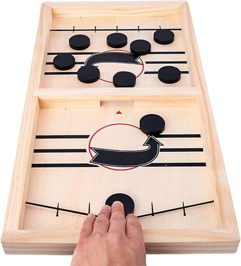 Amazon.com: HELLO PAPAYA Fast Sling Puck Game,Wooden Hockey Game Sling Puck.Desktop Battle Wooden Hockey Table Game,Adults and KidsFunny Slingshot Game Toy.Foosball Winner Board Game-Middle Size : Toys & Games New Years For Kids, Family Gift Guide, Arcade Table, Hockey Table, Hockey Boards, Ring Toss Game, Wood Games, Foosball Table, Wooden Games