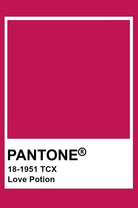 Pantone Love Potion Fuschia Pantone, Hot Pink Pantone, Pink Pantone, Winter Deep, Pantone Trends, Pantone Colours, Pantone Color Chart, Pantone Swatches, Pantone Palette