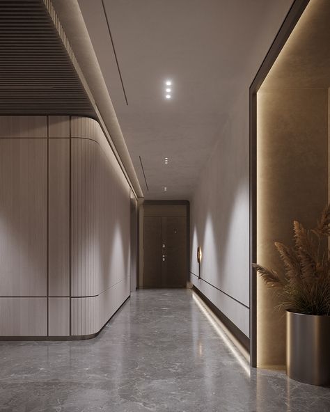 Lobby Designs, Faux Stone Walls, Commercial Office Design, Kempinski Hotel, Hotel Hallway, Corridor Design, Staircase Wall, Hall Interior Design, Hallway Designs