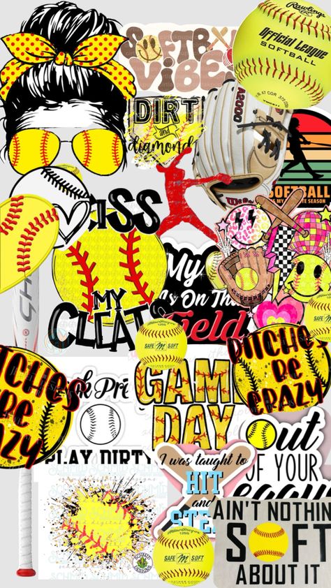 #softball #wallpaper #softballbackground #softballwallpaper #fyp #fy Cute Softball Quotes, Funny Softball Quotes, Softball Backgrounds, Softball Posters, Cute Backrounds, Softball Workouts, Funny Quotes Wallpaper, Basketball Cheers, Cute Images For Wallpaper