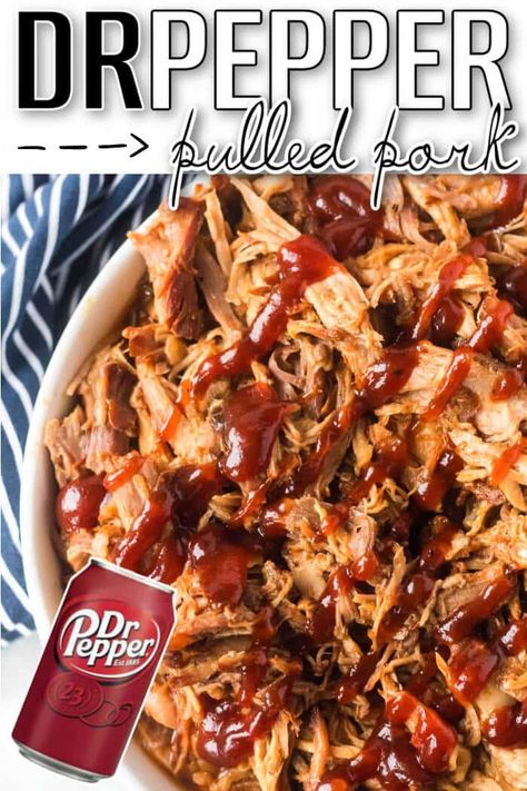 EASY DR PEPPER PULLED PORK Recipe Pulled Pork, Pressure Cooker Pulled Pork, Dr Pepper Pulled Pork, Healthy Weekly Meal Plan, Crock Pot Pulled Pork Recipe, Pressure Cooker Recipe, Crockpot Pulled Pork, Pulled Pork Recipes, Crockpot Pork