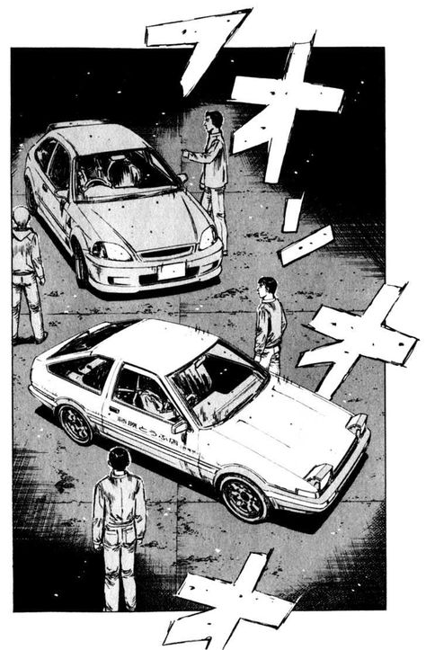 civic vs 86 Shakotan Boogie, Initial D Art, Car Manga, 2000 Wallpaper, Tattoo Car, Initial D Car, Automotive Illustration, Comic Tutorial, Shop Sign Design