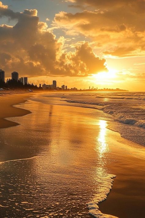 Experience the Thrills of the Gold Coast, Australia 🏄‍♂✨ Visit the vibrant beaches of the Gold Coast, perfect for surfing, swimming, and soaking up the sun. Enjoy a mix of adventure and relaxation. 🌿🏖 #GoldCoast #BeachAdventure #AustraliaTravel #SurfingParadise Gold Coast Aesthetic, Australia Aesthetic, Coast Aesthetic, Gold Coast Australia, Beach Adventure, Sunset Pictures, Beach Aesthetic, Australia Travel, The Gold