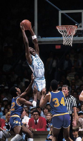 Michael Jordan - North Carolina Michael Jordan College, Michael Jordan North Carolina, Jordan North, Unc Tarheels Basketball, Michael Jordan Unc, James Naismith, Jeffrey Jordan, Michael Jordan Pictures, Tarheels Basketball