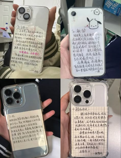 Cracked Phone Aesthetic, Clear Phone Case Aesthetic, Iphone Case Aesthetic, Clear Phone Case Design, Aesthetic Phone Cases, Diy Phone Case Design, Different Pictures, Chinese Writing, Diy Iphone Case