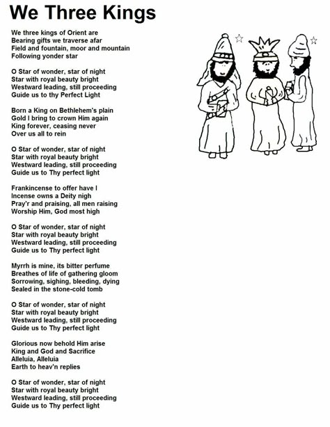 Christmas Carols Lyrics, Christmas Carols Songs, Catholic Holidays, Christmas Songs Lyrics, We Three Kings, Christmas Sheet Music, Christmas Program, Song Words, Holiday Songs