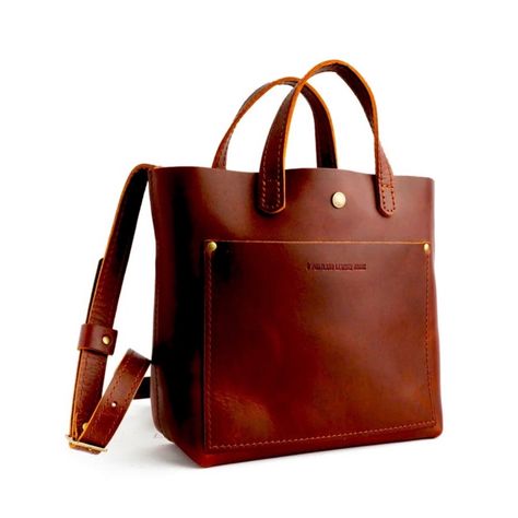 New - Rich, Gorgeous, Genuine Leather Cognac Portland Leather Mini Crossbody Tote! 9” X 12” Best Cognac, Mulberry Color, Handcrafted Bags, Festival Bag, Crossbody Tote Bag, Crossbody Tote, Mini Tote, Mini Crossbody, Leather Bags