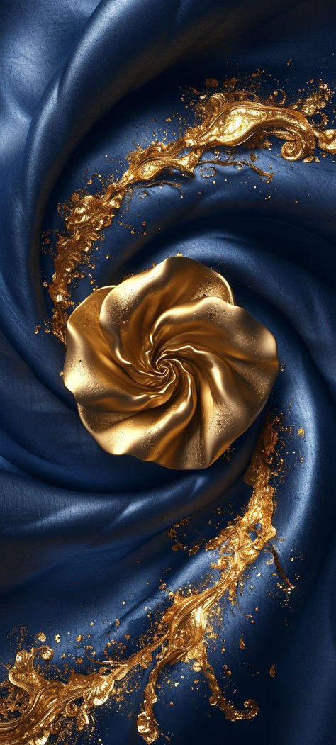 Golden And Blue Aesthetic, Blue And Gold Wallpaper Iphone, Gold And Blue Aesthetic, Blue And Gold Aesthetic, Blue And Gold Color Palette, Blue Gold Wallpaper, Gold Graphic Design, Blue And Gold Wallpaper, Iphone Wallpaper Texture