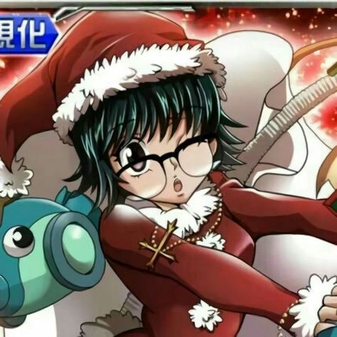 hxh christmas icon Christmas Icons Anime, Chad Women, Shizuku Murasaki, Hunter X Hunter Shizuku, New Year Anime, Little Miss Characters, Anime Head, Anime Christmas, Black Anime Characters