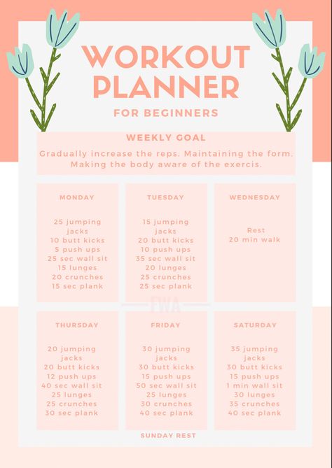 Are you motivated to work out but don’t know where to start? 🤔 This weekly planner will help you begin your fitness journey. Make sure you are doing the correct form and not cheating on your reps. 🏃🏻‍♀️ For starters do this for at least 2 to 3 weeks so that your body gets used to some kind of exercise.📆 Finishing the exercise is not our goal but making it our daily routine and getting used to some form of physical activity. Stay tuned for more such workout plans and make a note of your prog Sustainable Workout Plan, But Kicks How To Do, Work Out But, Gratitude Diary, Good Skin Tips, Routine Planner, Workout Plans, Weekly Workout, Physical Activity