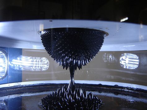 ferrofluid Ferro Fluid, Interactive Exhibit, Glass Art, Magnets, Pool, Sculpture, Magazine, Glass, Quick Saves