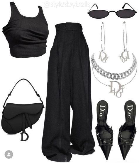 Outfit To Recreate, Easy Outfit, Aesthetic Pinterest, Looks Black, All Black Outfit, Models Off Duty, Mode Inspo, Ootd Outfit, Edgy Outfits