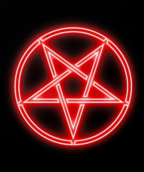 Red Pentagram, The Satanic Bible, Pentagram Design, Devil Tattoo, Trippy Visuals, Red Neon, I'm A Loser, Phone Inspiration, Volkswagen Logo