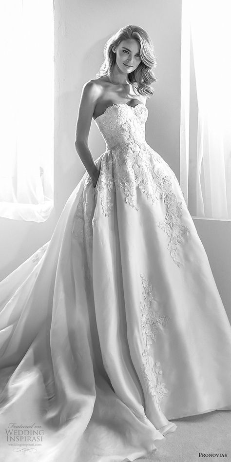 atelier pronovias 2018 bridal strapless semi sweetheart neckline heavily embellished bodice princess ball gown wedding dress with pockets royal train (20) mv -- Atelier Pronovias 2018 Wedding Dresses | Wedding Inspirasi  #wedding #weddings #bridal #weddingdress #weddingdresses #bride #fashion #label:AtelierPronovias #label:Pronovias #week:512017 #year:2018 ~ Princess Ball Gowns Wedding Dress, Royal Train, Pronovias Wedding Dress, Pnina Tornai, Wedding Dress With Pockets, Trendy Wedding Dresses, Princess Ball Gowns, Wedding Dresses Strapless, Bridal Stores