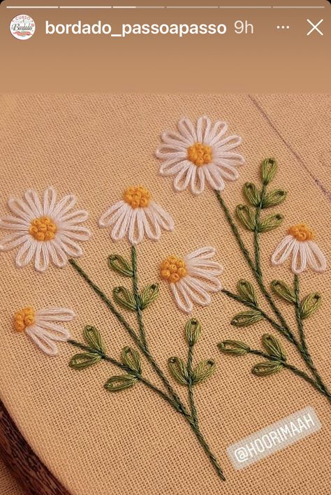 Basic Hand Embroidery Stitches, Simple Hand Embroidery Patterns, Simple Embroidery Designs, Diy Embroidery Designs, Diy Embroidery Patterns, Basic Embroidery Stitches, Handmade Embroidery Designs, Embroidery Stitches Tutorial, Pola Sulam