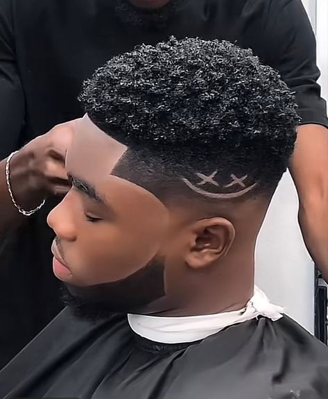 Waves Hairstyle Men With Design, Barbing Hairstyles For Boys, Nigerian Men Hairstyles, Black Hair Cuts Men Fade, African Haircut Men, Frohawk Fade Men, Haircut For Afro Hair Men, Hairstyles For Black Boys, Trending Hair Cuts For Boys 2024