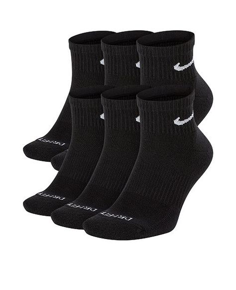 Black Nike Socks, Dri Fit Socks, Quarter Socks, Nike Socks, Black Socks, Well Groomed Men, Athletic Socks, Black Nike, Black White Fashion