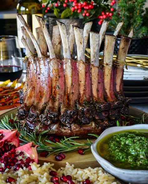 Crown Of Lamb, Crown Roast Of Pork, Crown Roast, Roast Rack Of Lamb, Rack Of Lamb, Pork Loin Roast, Slow Roast, Holiday Planner, Christmas Food Dinner