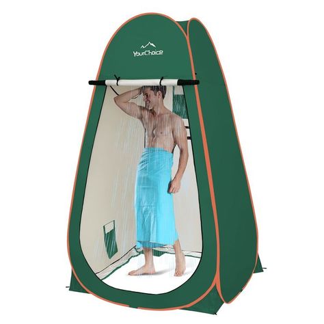 Your Choice Oversized 6.89FT Pop Up Privacy Tent - Camping Shower Changing Tent, Pop Up Changing Room, Bathroom Toilet Room, Toilet Tent, Portable Bathroom, Tent Material, Camping Must Haves, Storm Shelter, Camping Toilet, Shower Tent