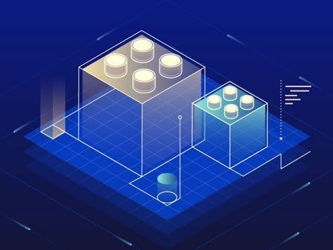 Tech Illustration Graphics, Illustrator Isometric, Tech Graphic Design, Tech Illustration, Electric Pattern, Interior Design Portfolio Layout, Food Logo Design Inspiration, Isometric Map, News Web Design