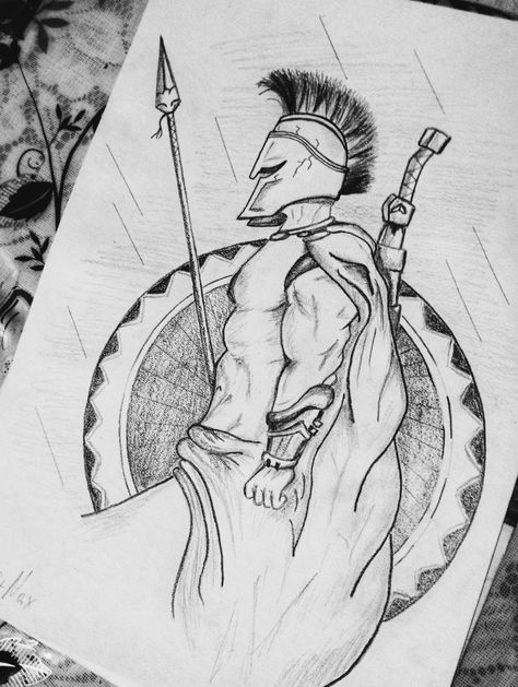 Greece Drawing, Greek Drawing, Batman Art Drawing, Soldier Drawing, Legend Drawing, Warrior Drawing, Fall Drawings, Greek Mythology Art, Mythology Art