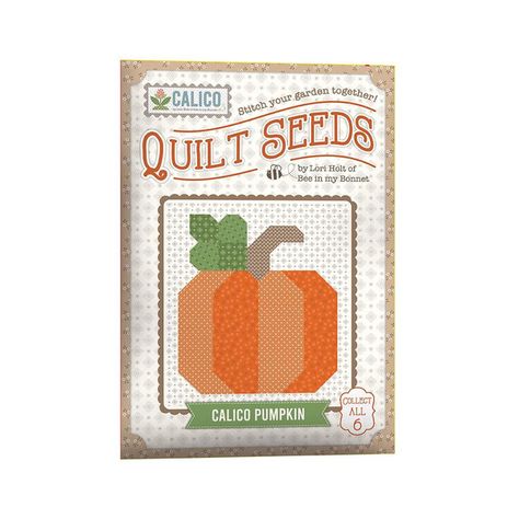 Vegetable Quilt, Pumpkin Quilt Pattern, Calico Quilt, Riley Blake Quilt, Pumpkin Quilt, Bee In My Bonnet, Garden Food, Lori Holt, Fabric Kit