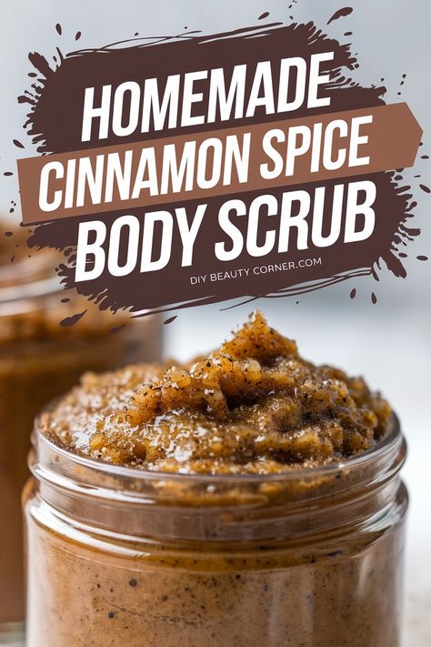 Creating your own homemade cinnamon spice body scrub is a straightforward way to elevate your skincare routine. Christmas Body Scrub Diy, At Home Body Scrub, Cinnamon Body Scrub, Exfoliating Body Scrub Diy, Diy Exfoliating Face Scrub, Homemade Salt Scrub, Hand Scrub Diy, Scrub Recipe Diy, Face Diy