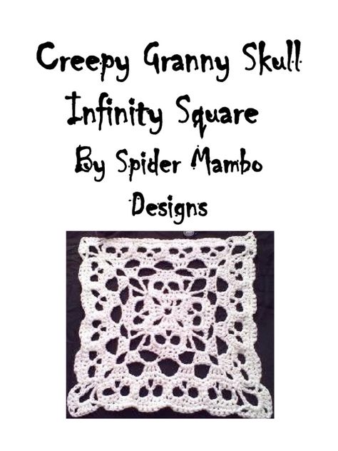 Crochet Skull Wall Hanging, Granny Skull Square Patterns, Crochet Cuff Pattern, What Can I Make With Granny Squares, Bat Granny Square Pattern, Creepy Granny Square, Spooky Granny Square Pattern, Gothic Granny Square Crochet Pattern, Skull Crochet Granny Square