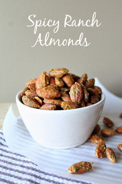 Spicy Ranch Almonds Louisiana Bride Ranch Flavored Almonds, Ranch Almonds Recipe, Flavored Almonds Recipe, Flavored Almonds, Spicy Ranch, Spicy Almonds, Almonds Recipe, Nut Snacks, After The Wedding