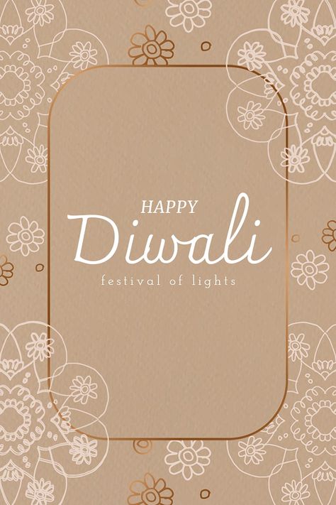 Diwali festival mandala patterned card template psd | free image by rawpixel.com / Yanin Diwali Wishes Template, Happy Diwali Templates, Diwali Graphic Design, Diwali Template Design, Diwali Wishes Card, Diwali Graphics, Diwali Creatives, Diwali Template, Diwali Mandala