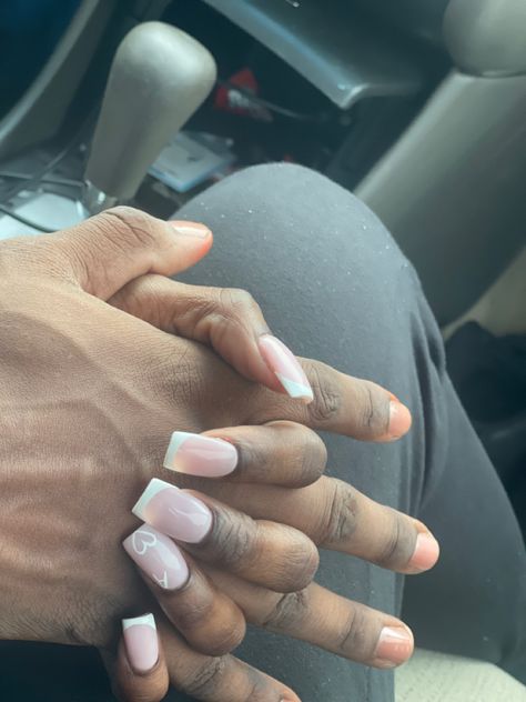 Nail Date With Boyfriend, Boyfriend And Girlfriend Nail Ideas, With Boyfriend, Short Nails, Nails, Hair, Quick Saves