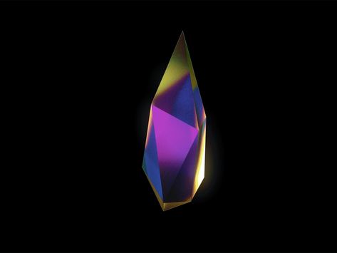 3D Iridescent Crystal - Tutorial by Klarens Malluta Clubbing Background, 3d Mograph, 3d Iridescent, Crystal Tutorial, Scrying Crystal, Bottles Decoration Wedding, 3d Crystal, Iridescent Crystal, Event Branding