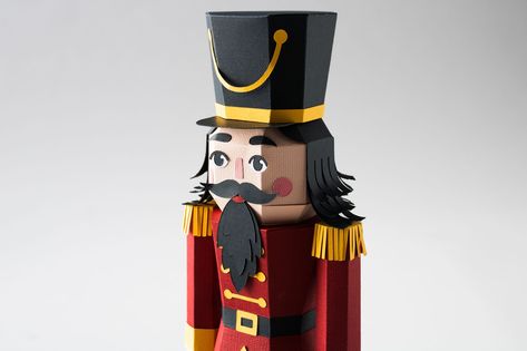 https://design.cricut.com/landing/project-detail/6373eca6672f09b5442a56e8 Nutcracker Paper Craft, Nutcracker Cricut Projects, Cricut Nutcracker, Cricut Christmas Ideas, 3d Christmas Tree, Cricut Christmas, 3d Christmas, Cricut Design Space, Box Making