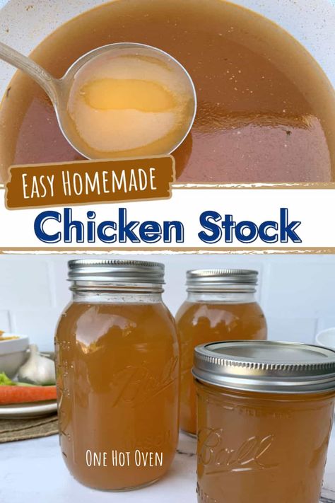 How to Make Homemade Chicken Stock Thm Salads, Homemade Chicken Broth, Thm Meals, Make Chicken Broth, Homemade Vegetable Broth, Chicken Broth Recipes, Homemade Bone Broth, Homemade Chicken Stock, Trim Healthy Mama Recipes