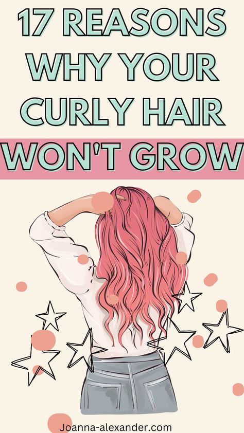 17 REASONS WHY YOUR CURLY HAIR WON'T GROW. Find information about hair gowth. Hair hacks for curly hair and how to grow faster. Tips on how you can grow your hair fast. Find long hair growth tips. Do you want thick curly hair? how to grow long curly hair faster. How To Make My Curly Hair Grow, Why Won’t My Hair Grow, How To Grow Long Curly Hair Fast, Curly Hair Growing Tips, Grow Curly Hair Faster Natural Curls, How To Grow Out Curly Hair Fast, Growing Curly Hair Faster, Curly Hair Growth Tips How To Grow, How To Make Curly Hair Grow Faster