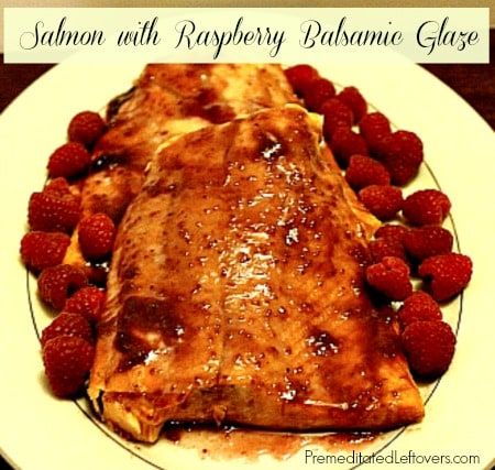 Balsamic Glaze Recipe, Raspberry Recipe, Recipe For Salmon, Balsamic Glaze Recipes, Salmon Food, Balsamic Vinegar Recipes, Balsamic Marinade, Salmon Glaze Recipes, Recipe Salmon