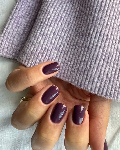 Megan Rose | The berry to your burgundy! 💜🍇☔️ Boysenberry always has to be swatched this time of year! It’s one of my clients favourites and one shade... | Instagram Purple Nails Fall, Nails Ideas November, Nail Ideas November, November Nails Fall Acrylic, November Nails Designs Fall, November Nails Ideas, November Nail Ideas, Cute November Nails, Nail Thanksgiving