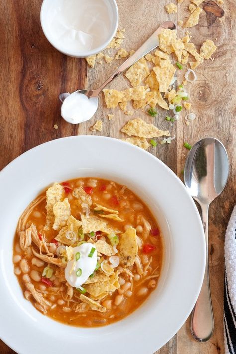 Turkey Enchilada Soup Slow Cooker Recipes Family, Enchilada Soup Recipe, Summer Slow Cooker Recipes, Turkey Enchiladas, Slow Cooker Turkey, Enchilada Soup, Popsugar Food, Dinners To Make, Fav Celebrities