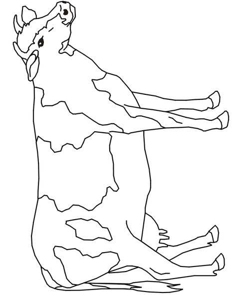 Cow Images, Tin Punch, Ideas Cuadros, Cow Coloring Pages, Cow Drawing, Cow Colour, Animal Templates, Farm Animal Coloring Pages, Animal Art Prints