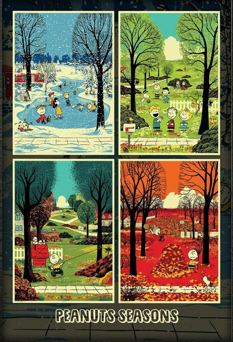 Seasons Chris Thornley, Seasons Posters, Image Film, Snoopy Pictures, Snoopy Love, Charlie Brown And Snoopy, Snoopy And Woodstock, Artsy Fartsy, Pretty Pictures