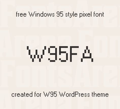 Modern re-creation of MS Sans Serif, the bitmap font used in Windows95, Windows NT, and Windows ME Cybercore Font, Bitmap Font, Soft Fonts, Free Retro Fonts, Chic Fonts, Feminine Typography, Y2k Fonts, Playful Fonts, Fonts Retro