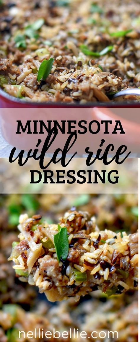 Wild Rice Dressing Wild And Brown Rice Recipes, Wild Grain Rice Recipes, Gluten Free Wild Rice Stuffing, Minnesota Wild Rice Casserole, Minnesota Wild Rice Recipes, Wild Rice Hotdish Minnesota, Wild Rice Sides, Rice Recipes For Thanksgiving, Recipes Using Wild Rice