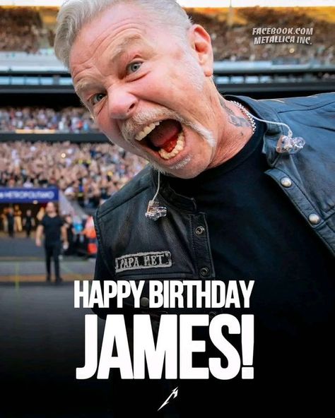 Today Is My Birthday, James Hetfield, Happy Birthday To Me, Birthday Happy, Have A Wonderful Day, Wonderful Day, My Birthday, Metallica, Happy Birthday