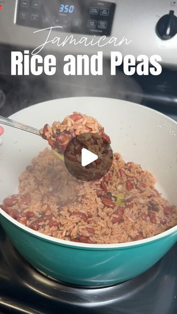 Red Beans And Rice Jamaican, Trinidad Rice And Peas, Jamaican Peas And Rice Coconut Milk, Jamician Rice And Peas, Rice And Peas Jamaican Canned Beans, Jamaican Red Beans And Rice Recipe, Jamaican Rice And Peas With Canned Beans, Jamaican Beans And Rice, Jamaican Rice And Beans Recipe