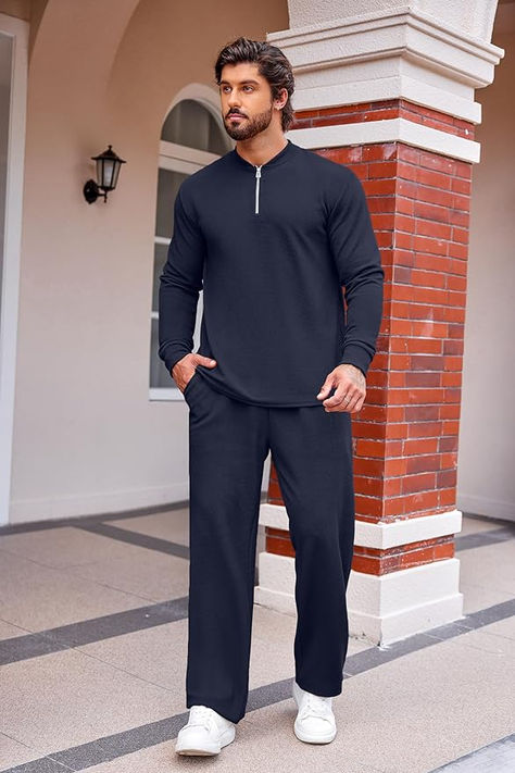 Quarter Zip Jogging Long Sleeve Casual Sports Outfits Casual Sport Outfit, Sports Outfits, Tracksuit Set, Long Sleeve Casual, Sport Outfits, Quarter Zip, Jogging, Top Styles, Fashion Branding