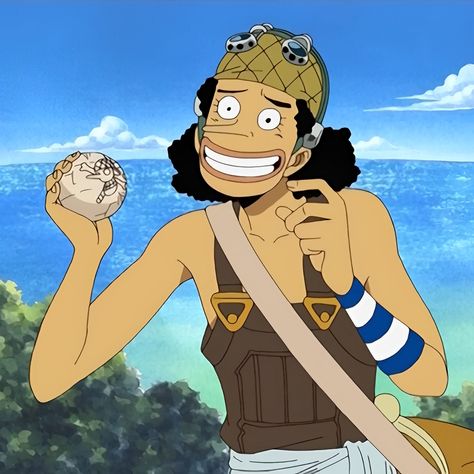 Pre Timeskip Usopp, Usopp Pre Timeskip, Ussop Icons, Usopp Pfp, Usopp Manga, Simple Art Style, Usopp One Piece, One Piece Photos, One Piece Crew