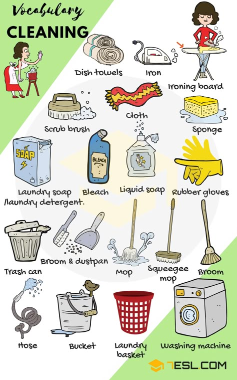 Tools And Equipment: 300+ Household Items, Devices & Instruments - 7 E S L English Vocab, English Verbs, Cleaning Items, English Language Teaching, English Writing Skills, Learn English Vocabulary, English Vocabulary Words Learning, English Language Learning, English Writing