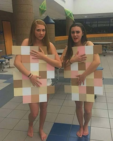 35 Great Pics And Memes to Improve Your Mood - Funny Gallery Couple Halloween Costumes Creative, Halloween Costumes Creative, Couples Halloween Costumes Creative, Sims Costume, Karneval Diy, Epic Costumes, Funny Couple Halloween Costumes, Halloween Parejas, Homemade Halloween Costumes