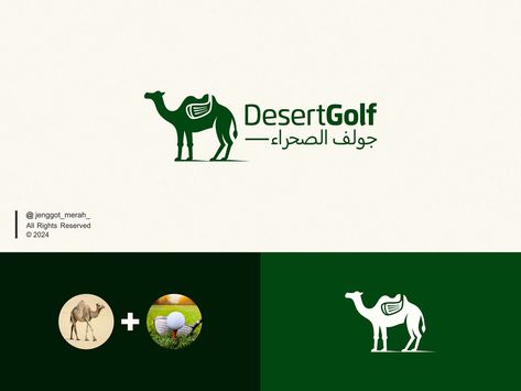 Desert Golf Logo Idea by Jenggot Merah on Dribbble Desert Logo Design Ideas, Desert Logo Design, Desert Logo, Connect Logo, Golf Logo, Senior Project, Desert Design, Logo Mark, Sports Logo